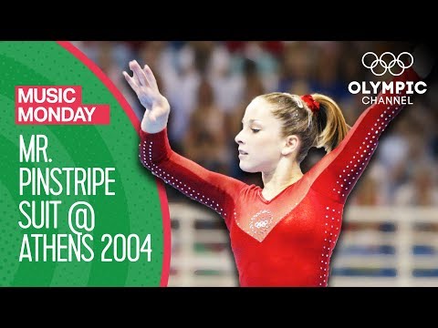 Carly Patterson's gold medal routine to Mr. Pinstripe Suit! | Music Monday