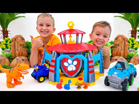 Vlad and Niki PAW Patrol Dino Rescue Mission