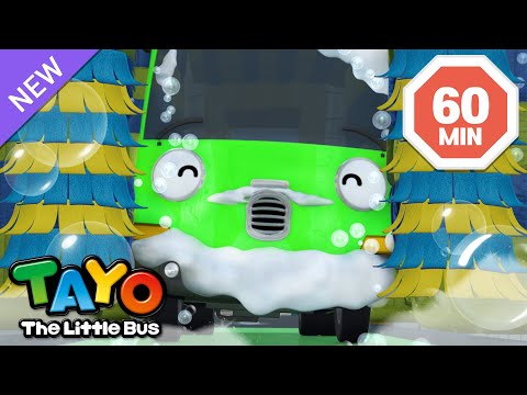 How does Rogi enjoy taking a shower? | Vehicles Cartoon | Tayo Episodes | Tayo the Little Bus