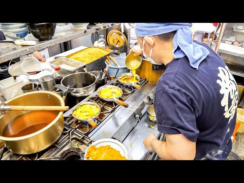 The Ultimate Egg Bowl at an Udon Restaurant! The Best Cook in Japan Who Works so Fast