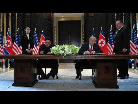 REPLAY - Trump et Kim signent un document commun, &quot;une nouvelle &egrave;re&quot; pour Kim