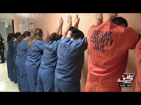 Students learn life of an inmate while touring Bexar County Jail