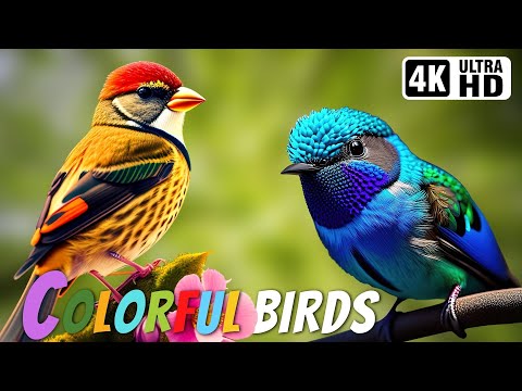 The Most Colorful Birds in the World | Breathtaking Nature &amp; Wonderful Birds Songs | Stress Relief