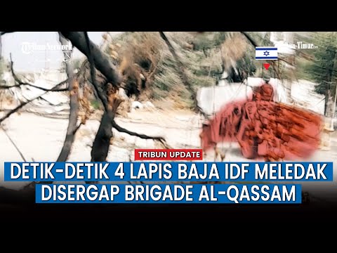 Duar! Detik-detik Brigade Al-Qassam Sergap &amp; Ledakkan Empat Jip Lapis Baja Milik Pasukan IDF