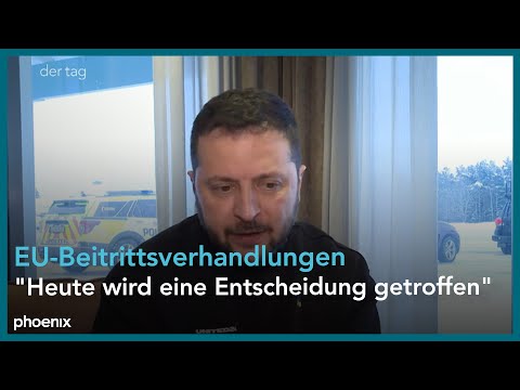 Selenskyj zum EU-Gipfel in Br&uuml;ssel und m&ouml;glichen Beitrittsperspektiven