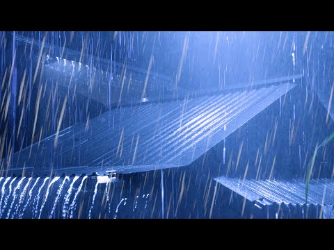 ⚡ Heavy Thunderstorm Sounds to Sleep Instantly | Heavy Rain on Metal Roof &amp; Very Powerful Thunder