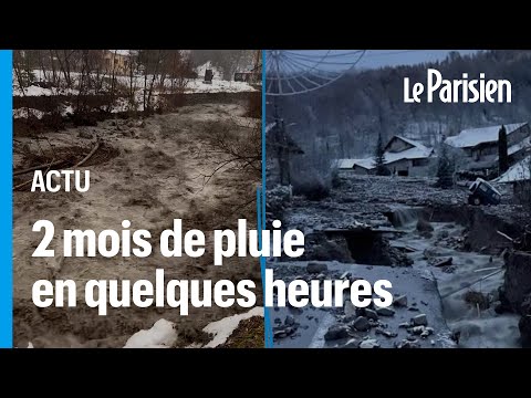 Intemp&eacute;ries dans les Hautes-Alpes : torrents de boue, inondations et routes arrach&eacute;es