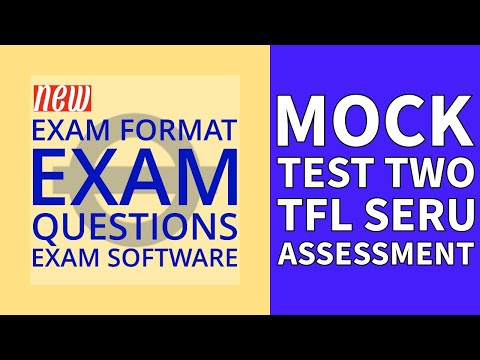 TfL SERU Exam Format Software | SERU Assessment Mock Test 2023 | New Question Types | SERU Training