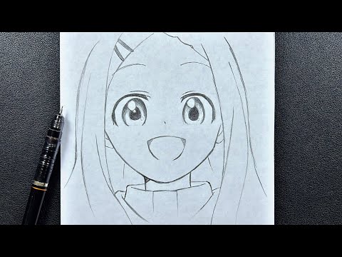 Anime sketch | how to draw cute anime girl with easy steps