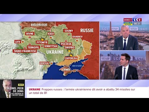 Frappes russes : &quot;Il y a une vraie logique d'&eacute;touffement de l'Ukraine&quot; : Colonel Peer de Jong