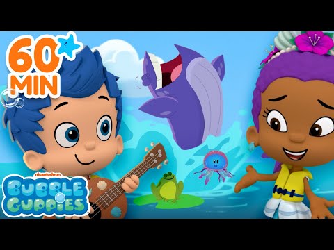 Wild Animal Rescues! 🐳 w/ Songs, Games &amp; More | 1 Hour | Bubble Guppies