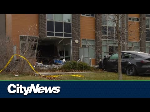 Five people sent to hospital after car crashes into North York home