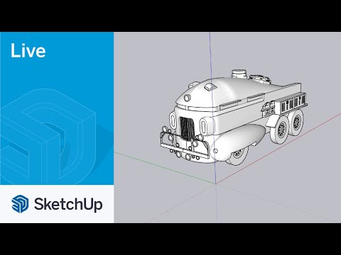 Modeling the Herkimer Battle Jitney from Mystery Men Live in SketchUp!