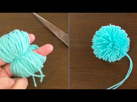 How to make pompom with fingers |quick &amp; easy way to make pompom without pompom maker