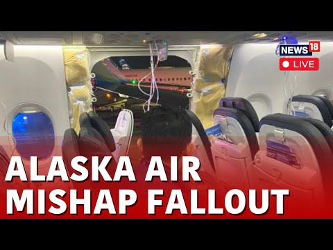 Alaska Airlines Boeing 737-9 Jet Makes Emergency Landing After Window Blows Out | USA News Live