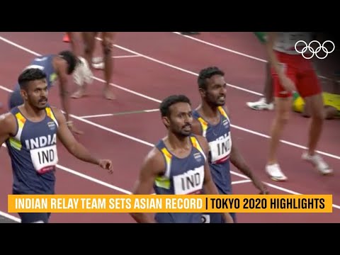 Indian relay team set Asian record | 