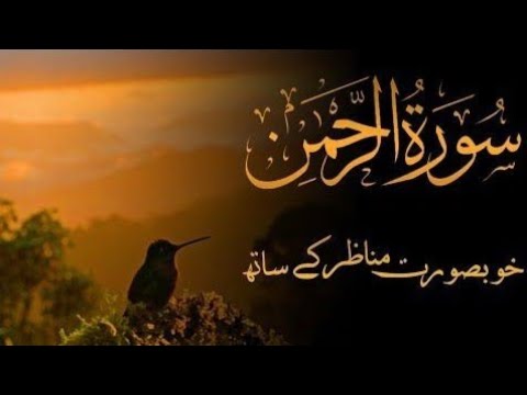 Sorah rehman(rehman)/Quran tilawat  Beautiful voice /Hafiz Abdul Rehman saifi