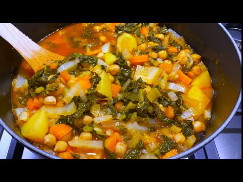 Grandma's Chickpea Stew Recipe. Healthy and Delicious Meal