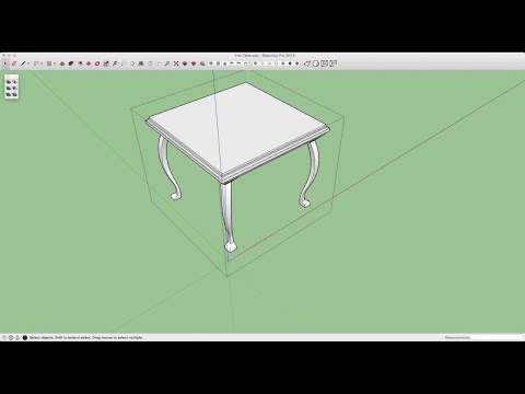 SketchUp Skill Builder: Use Intersect for a Quick End Table