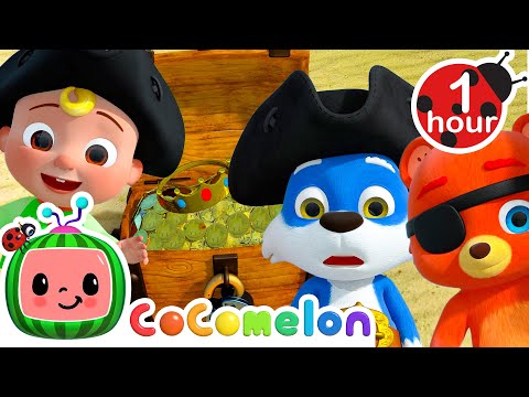 How Pirates Find Treasure! | 1 Hour of CoComelon Animal Time Nursery Rhymes for Kids