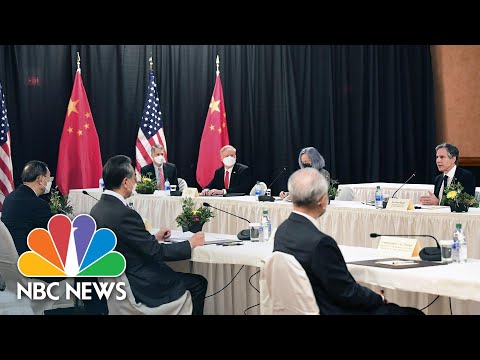 WATCH: China, U.S. Trade Rebukes At Alaska Diplomatic Talks | NBC News NOW&zwnj;