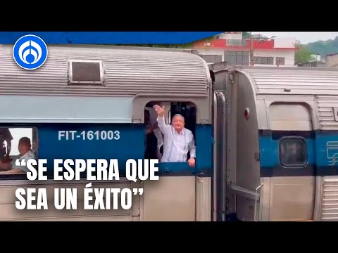 Tren del Istmo fue inaugurado por el presidente L&oacute;pez Obrador