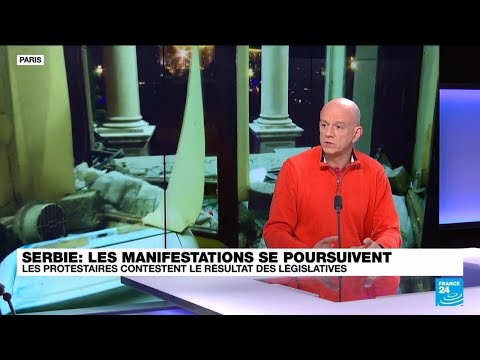 Les manifestations continuent en Serbie &bull; FRANCE 24