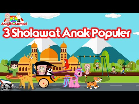 Lagu Anak Islami - 3 sholawat anak populer, sholawat badar,Allahul Kaafi,Thibbil Qulub cover assyifa