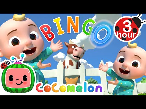 And Bingo was His Name-O (JJ's Mix) + More | Cocomelon - Nursery Rhymes | Fun Cartoons For Kids