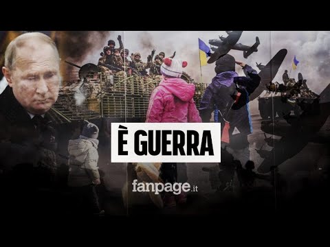 La Russia invade l&rsquo;Ucraina, missili su Kiev: Putin ha dato l&rsquo;ordine d&rsquo;attacco. &Egrave; guerra