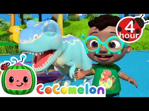 Counting 10 Little Dinos + 4 Hours | CoComelon - Cody's Playtime | Songs for Kids &amp; Nursery Rhymes