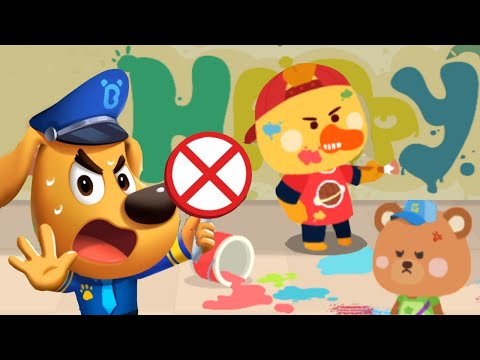 Police Cartoon Game: Sheriff Labrador - Help Police Officer and Find the Bad Guys - Babybus Games