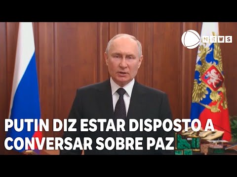 Putin diz que est&aacute; disposto a conversar sobre a paz com a Ucr&acirc;nia