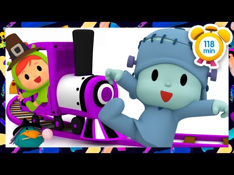 🚂 Color Balloon Train [Learn the COLORS] [118 min] Full Episodes |VIDEOS and CARTOONS for KIDS