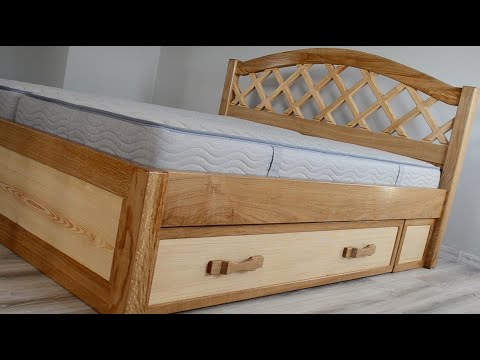 Double bed with storage