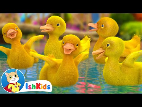 Five Little Ducks | Nursery Rhymes &amp; Kids Songs | IshKids