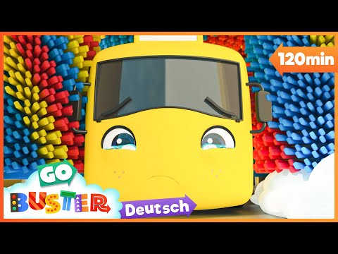 Buster steckte fest! Probleme in der Autowaschanlage | Go Buster Deutsch | Cartoons f&uuml;r Kinder