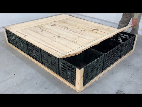 Amazing Homemade Ideas Worth Watching For Woodworking Projects Cheap From Plastic Crates And Pallets