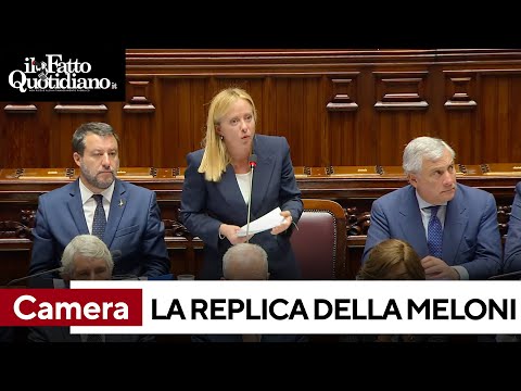 Camera, l'intervento di replica di Giorgia Meloni: il video integrale