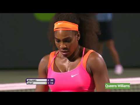 Serena Williams v. Simona Halep - Miami 2015 SF Highlights