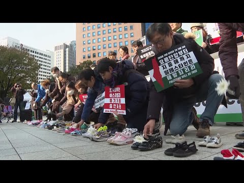 South Korean civic groups rally for immediate ceasefire in Gaza