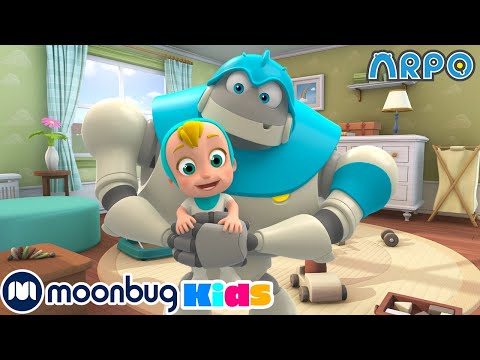 9 HOURS OF ARPO THE ROBOT 🤖 | Mission Moo Moo | Moonbug Kids TV Shows | Cartoons For Kids