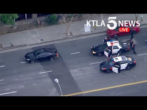 Stolen vehicle pursuit ends in standoff in La Crescenta