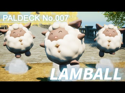 Paldeck | No.007 LAMBALL - Palworld | Gameplay | Pocketpair