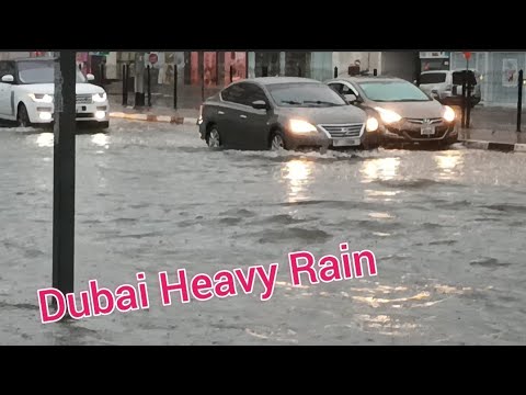 Heavy rain and Windstorm in Dubai UAE today 2023