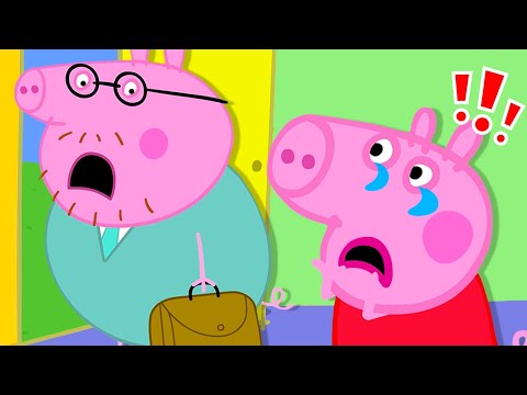 When Dad's Away Song 💼 Daddy Pig Please Don't Go ✋ Peppa Pig Nursery Rhymes and Kids Songs