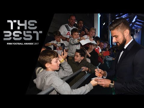 Olivier Giroud reaction - The FIFA Puskas Award Winner 2017