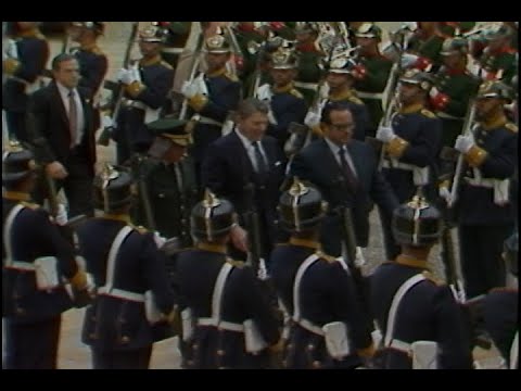 President Reagan's trip to Colombia and Departure via Air Force One on December 3, 1982