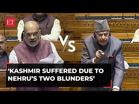 Amit Shah reminds Congress of Nehru's '2 Kashmir blunders'; Farooq Abdullah responds