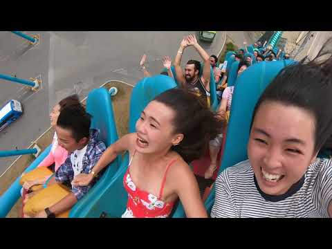 Canada's Wonderland Leviathan On-Ride hilarious reaction#🤪스릴만점# 세계에서 가장 무서운 놀이기구 순위 9위 雲霄飛車 阿密陀佛